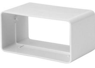 Mufa canal plat ventilatie 55 x 220 mm plastic KS25  EUROPLAST