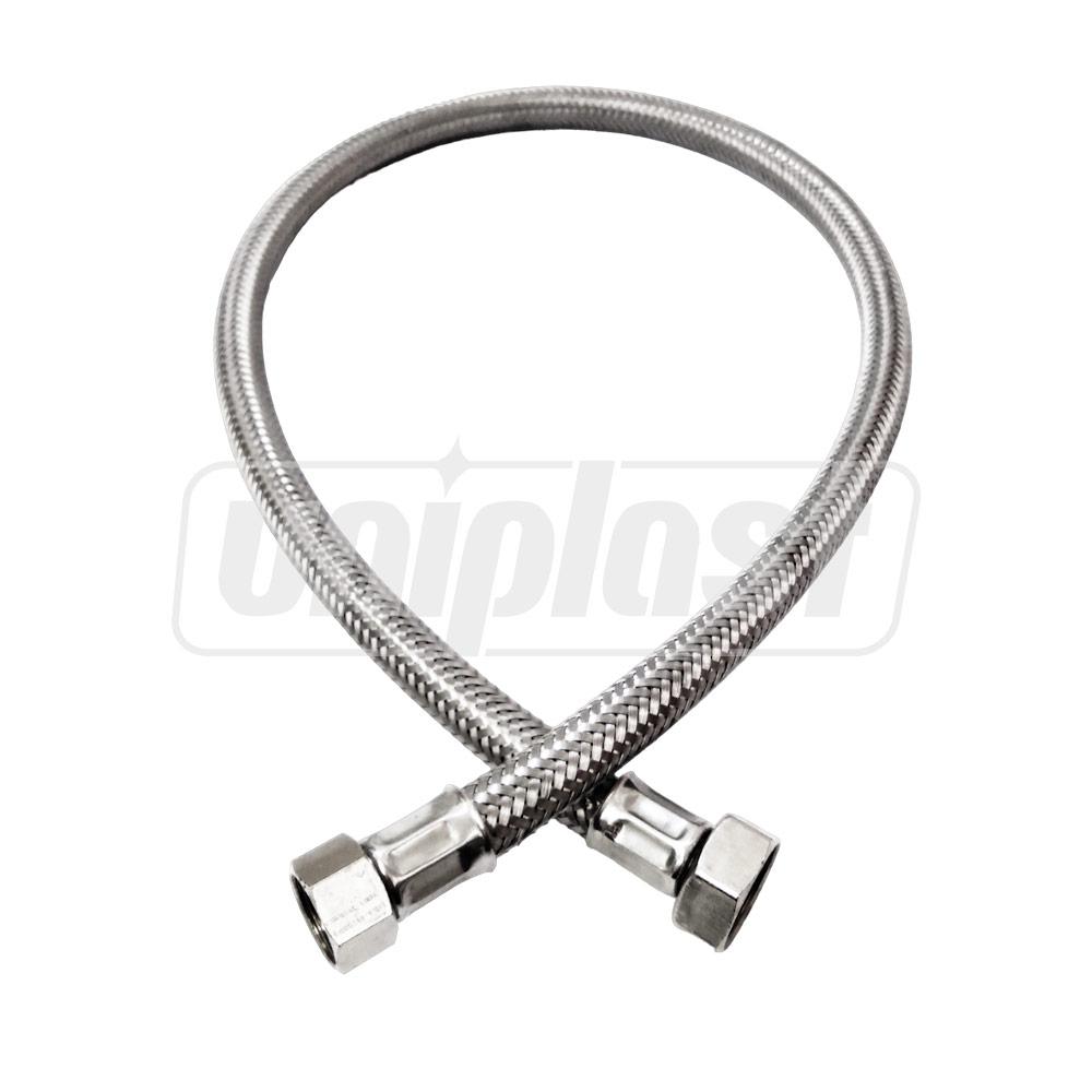 Шланг для воды гибкий L=0.5 м D. 1/2" х 3/8" М/М нержавеющая сталь Art. 100  REMER