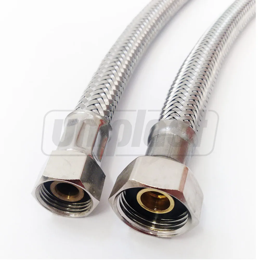 Furtun flexibil antivibrant L=0.8 m D. 1/2" х 3/8" FI/FI din inox Art. 100  REMER