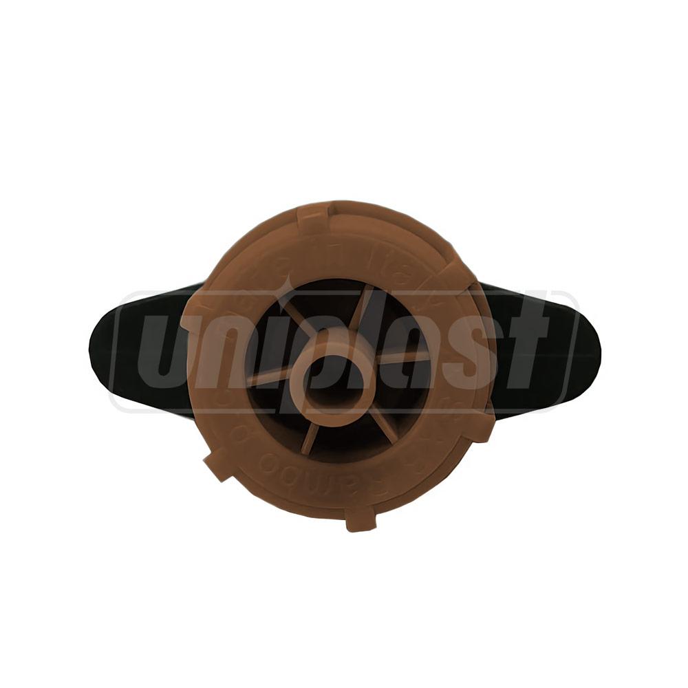 Капельница компенсированная D.5 1/4" 15 LPH, 0.8-3.2 bar (коричневый) SAB