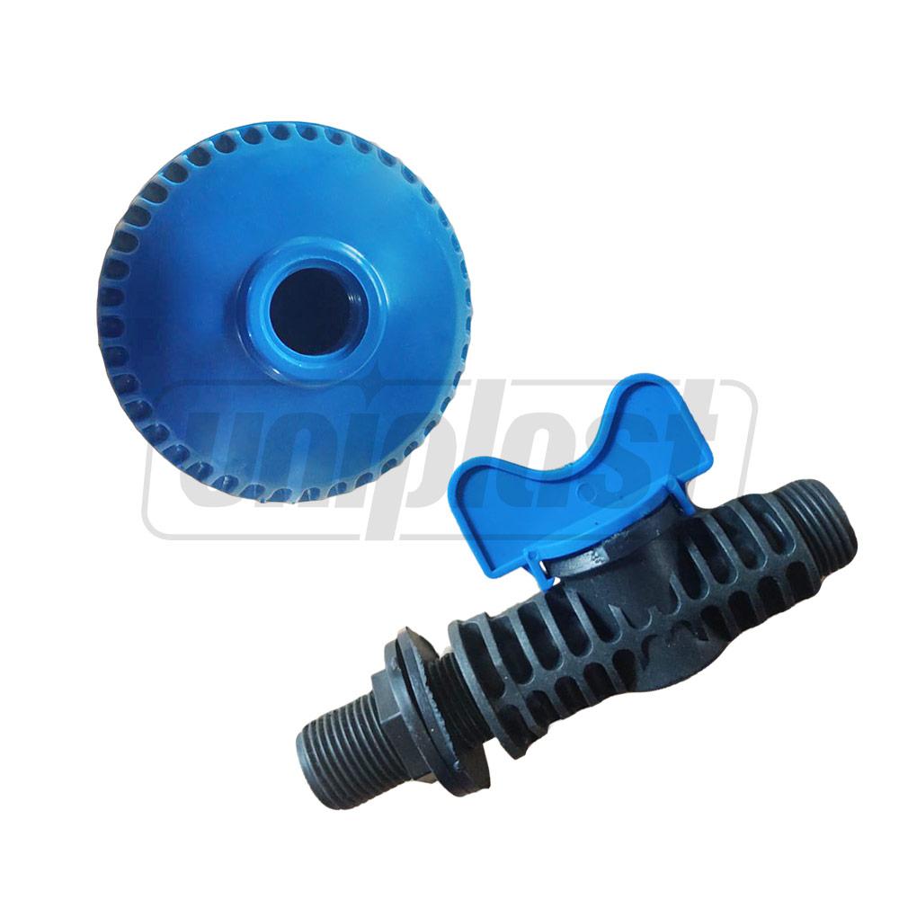 Rezervor - dus 100 L Compact (negru) cu para pentru dus 60x60x32 cm, gura 12.5 cm