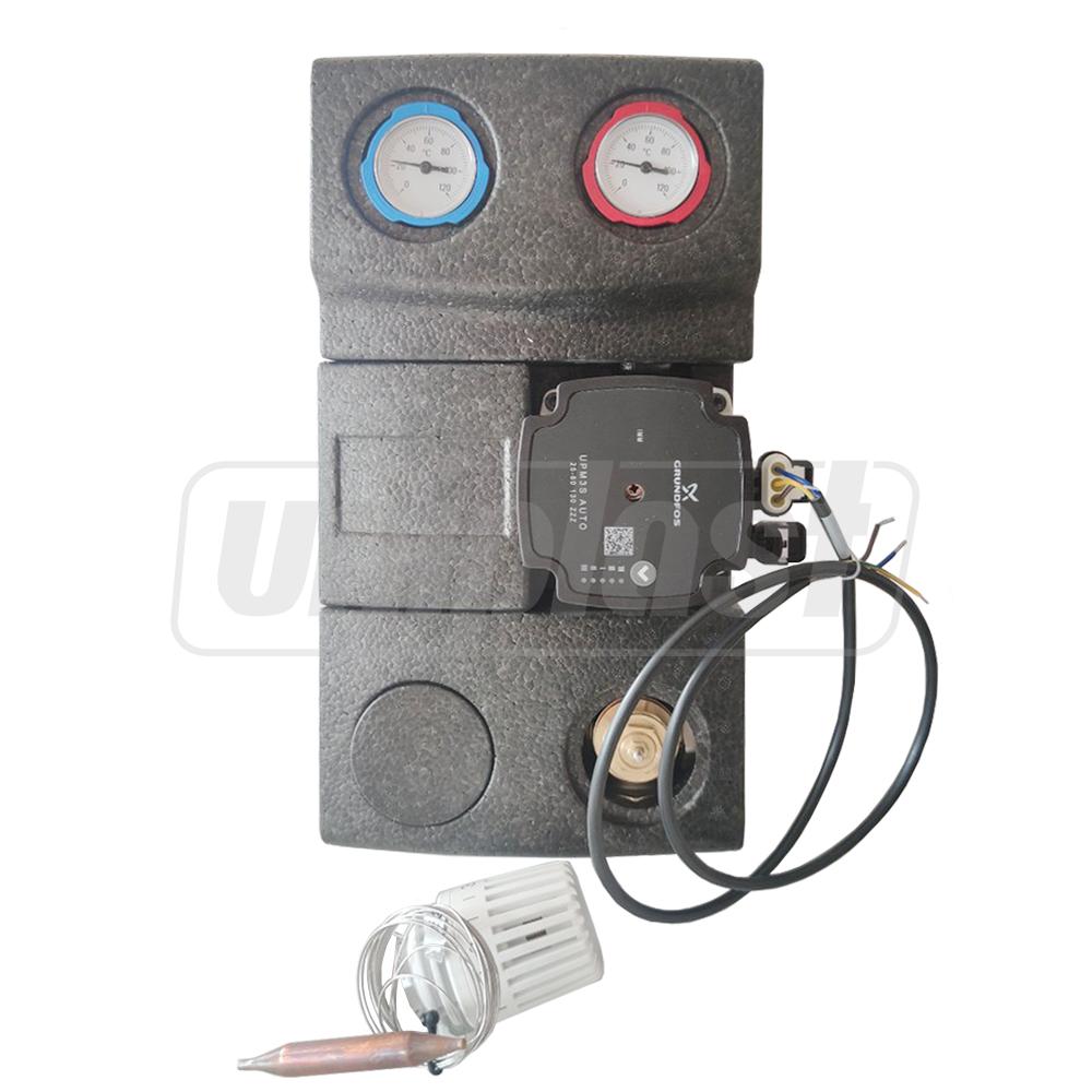 Grup de amestec D. 1" manual, cu pompa Grundfos Art. 952 (in izolare) ITAP