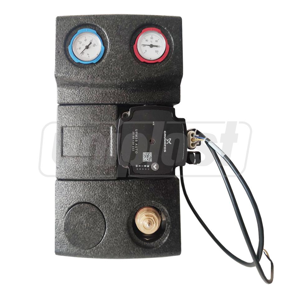 Grup de amestec D. 1" motorizabil 230 V, cu pompa Grundfos Art. 953 (in izolare)  ITAP