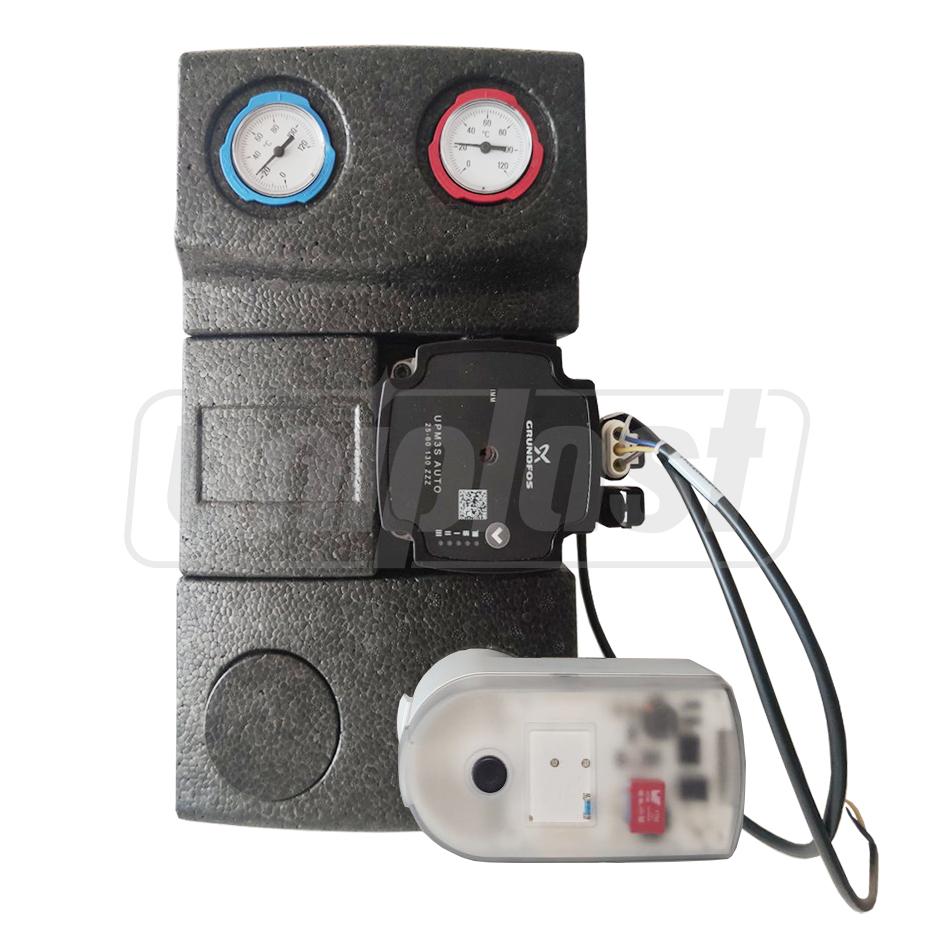 Grup de amestec D. 1" motorizabil 230 V, cu pompa Grundfos Art. 953 (in izolare)  ITAP