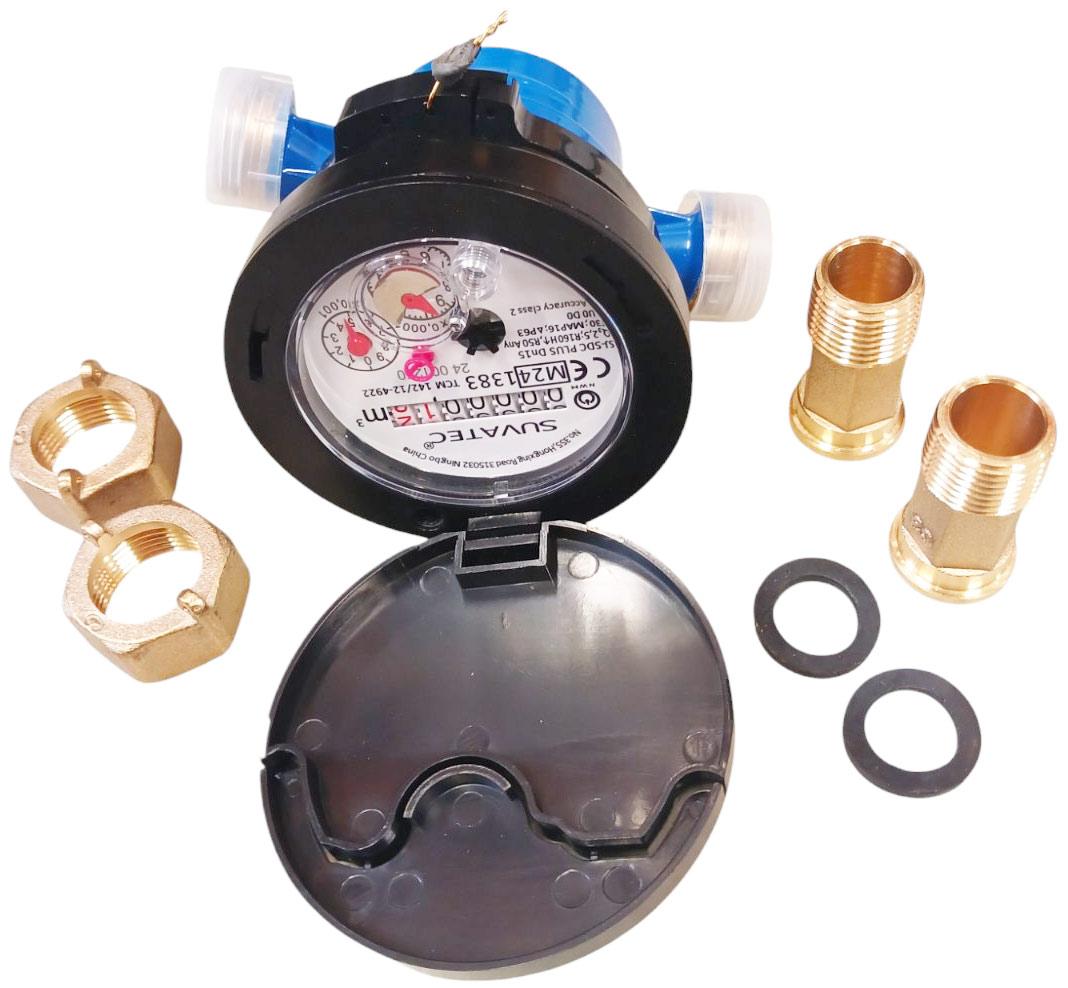 Водомер D. 15 SJ SDC Plus R-160 Qn 1.5-2.5 м³/ч для холодной воды