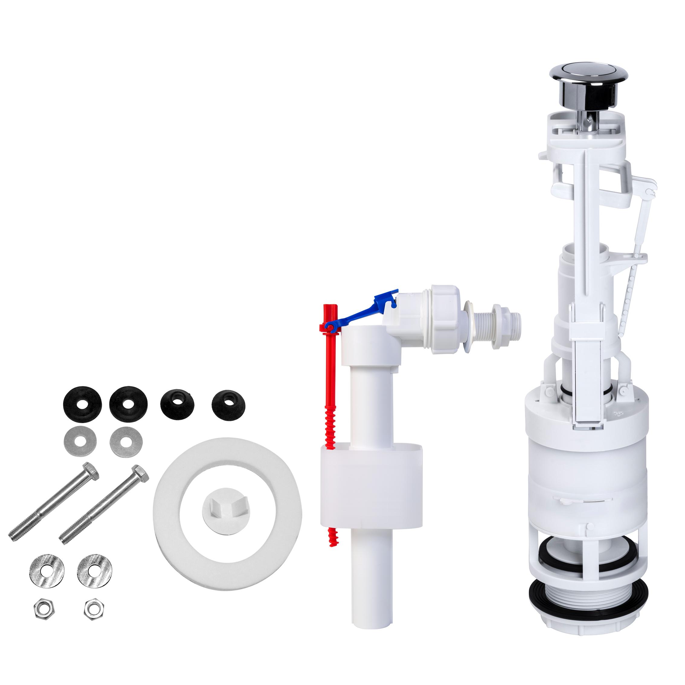 Mecanism complet pentru rezervor monobloc cu un buton, D. 1/2" filet plastic STY-733-M  STYRON