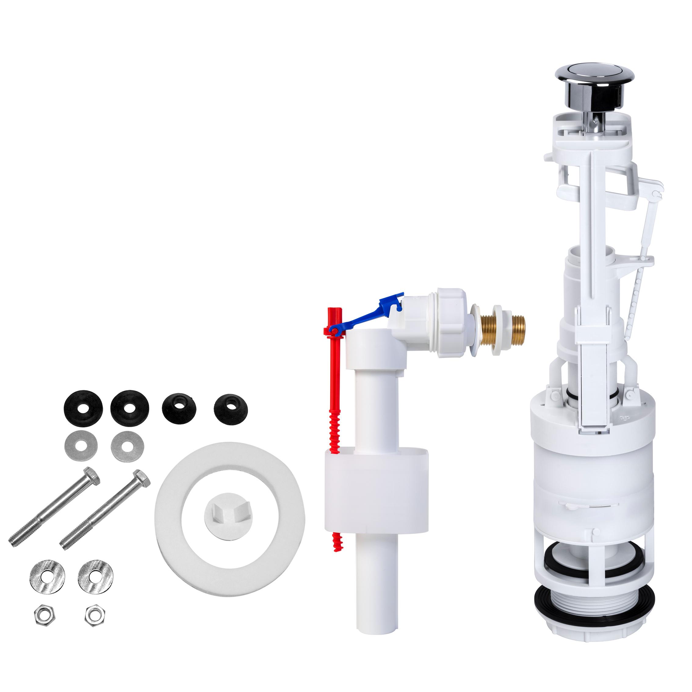 Mecanism complet pentru rezervor monobloc cu un buton, D. 1/2" filet cupru STY-733-R STYRON