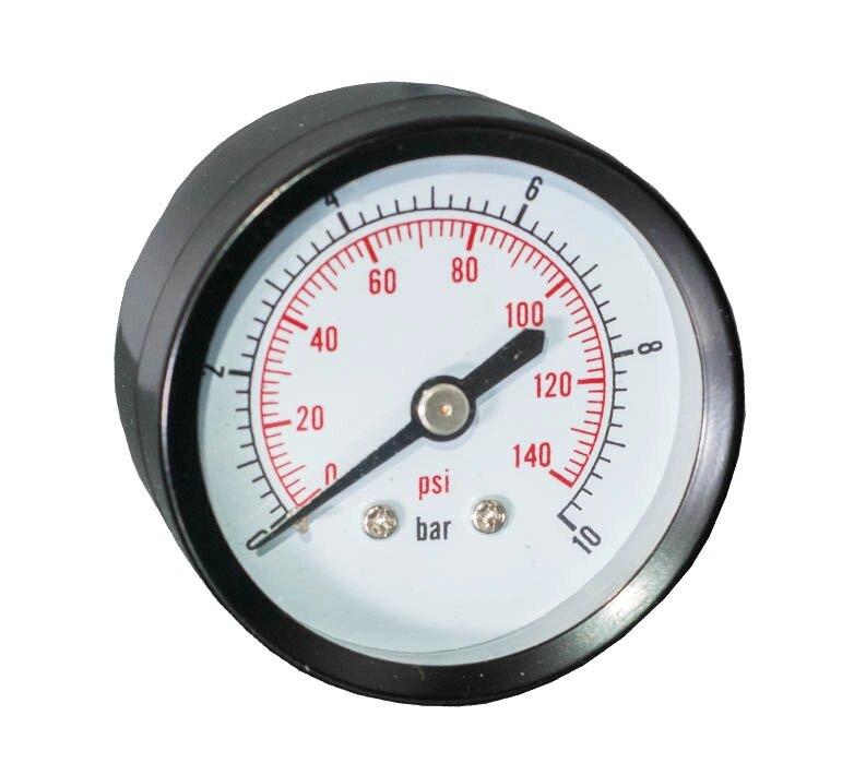 Manometru 10 bar D. 1/4" FE axial D. 63 (P6) cadru din inox, cu glicerina  ITALTECNICA