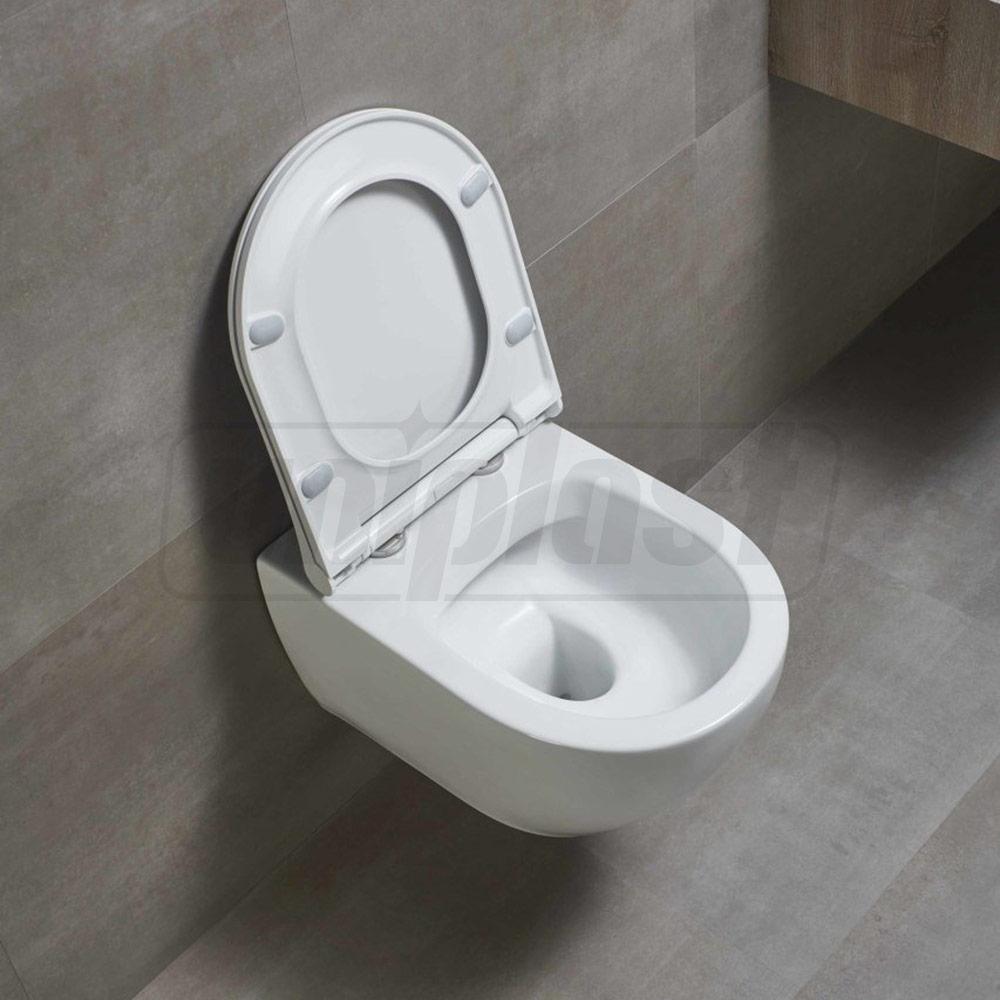 Vas WC suspendat cu capac KNIDOS (alb) EGE VITRIFIYE