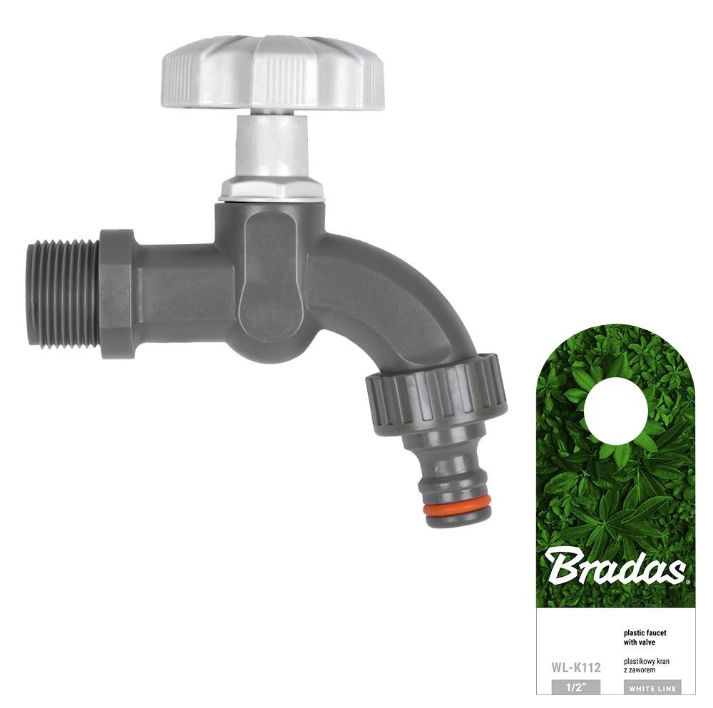 Robinet portfurtun D. 1/2" FE WHITE LINE WL-K112  BRADAS