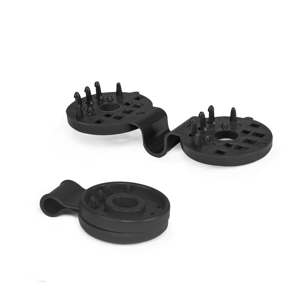Clips plastic pentru plasa umbrire rotund (negru) BCK4-BK-L  BRADAS
