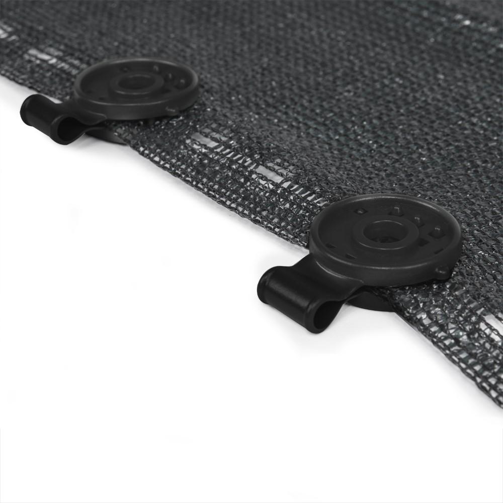 Clips plastic pentru plasa umbrire rotund (negru) BCK4-BK-L  BRADAS