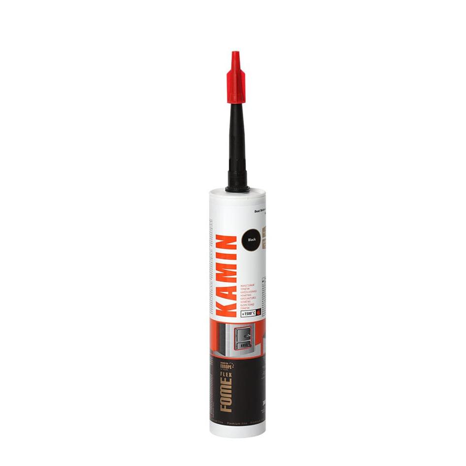 Etansant termorezistent KAMIN 1500°C negru 300 ml FOME FLEX
