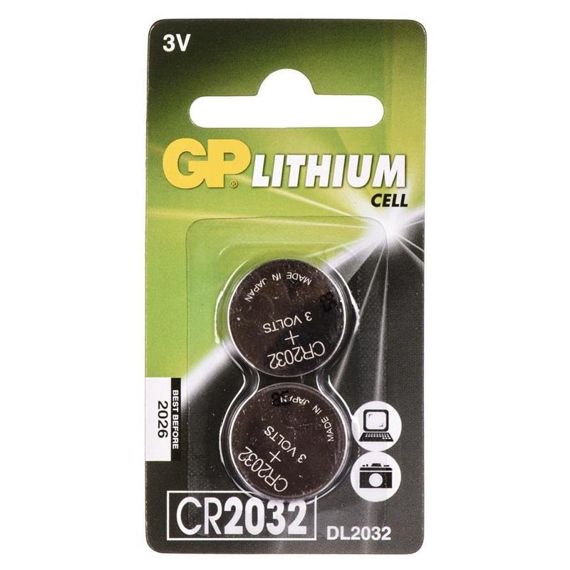 Baterie 3V Lithium Ø20х3.2mm CR2032-7C5 (2 buc.) GP