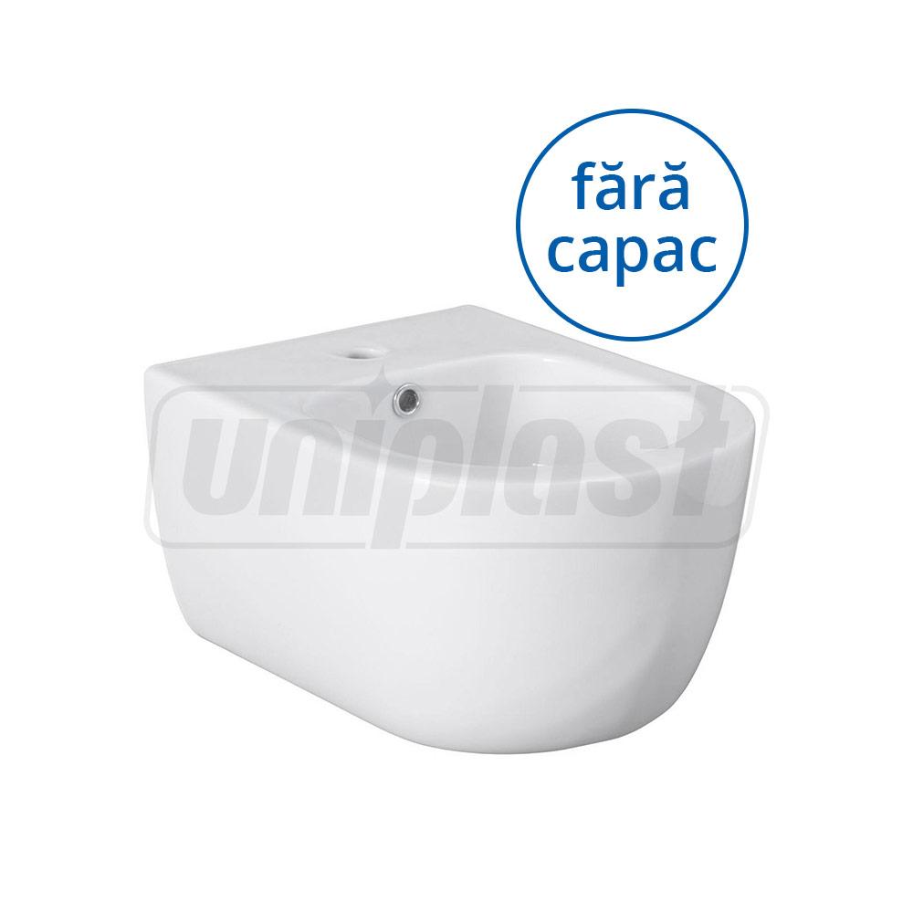 Bideu suspendat fara capac (alb) KNIDOS  EGE VITRIFIYE