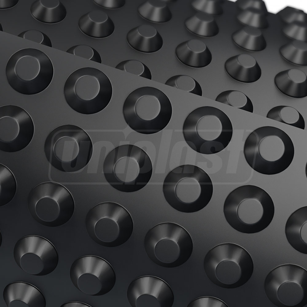 Membrana HDPE Isostud BLACK STAR 50 cm x 20 m, 350 g