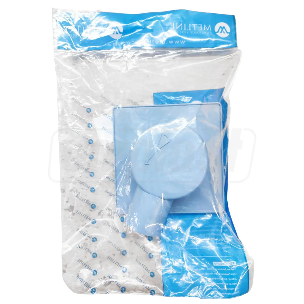 Трап ПП D. 50 x 90° горизонтальный (150 x 150 мм, решетка из нержавеющей стали) METLINE