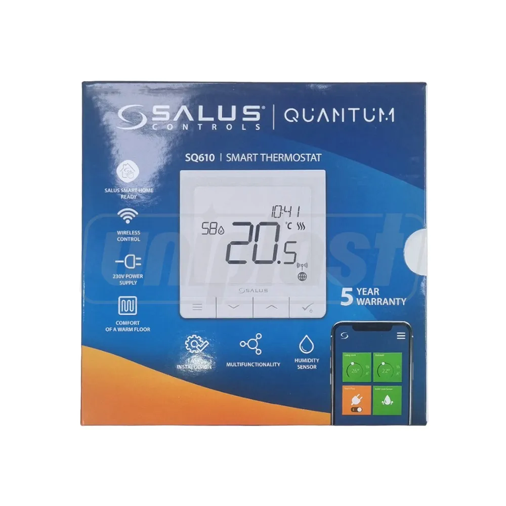 Термостат беcпроводной SQ610 (белый) Quantum SALUS