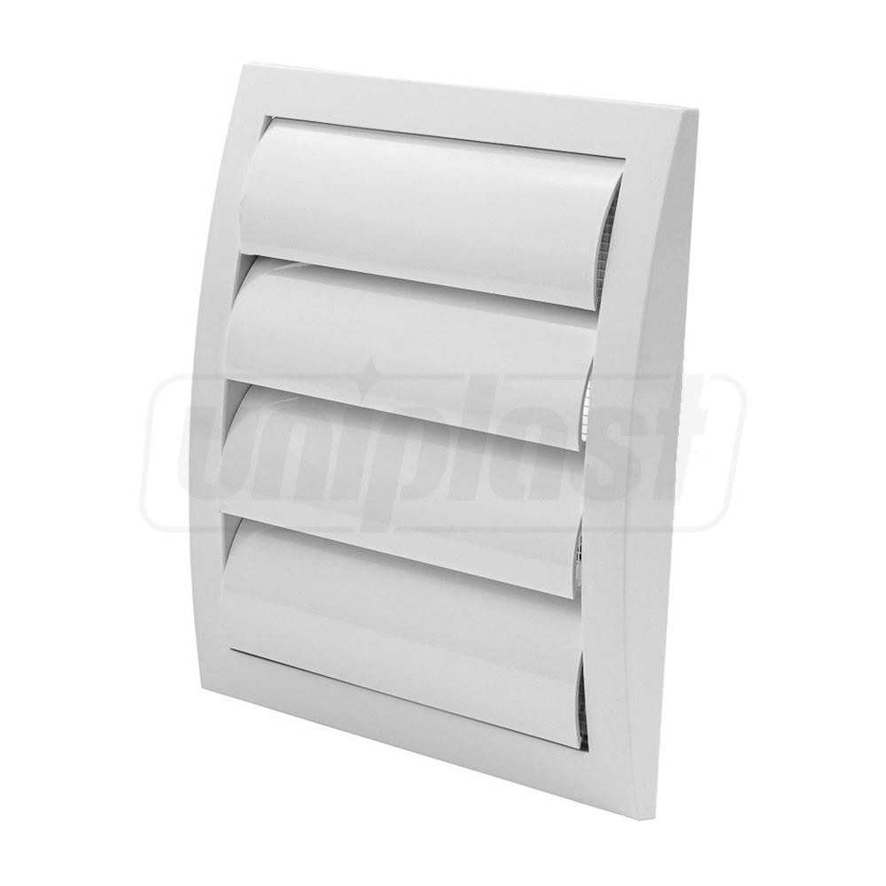 Grila ventilatie plastic patrata 190 x 190 mm / D.150 cu jaluzele ND15Z  EUROPLAST