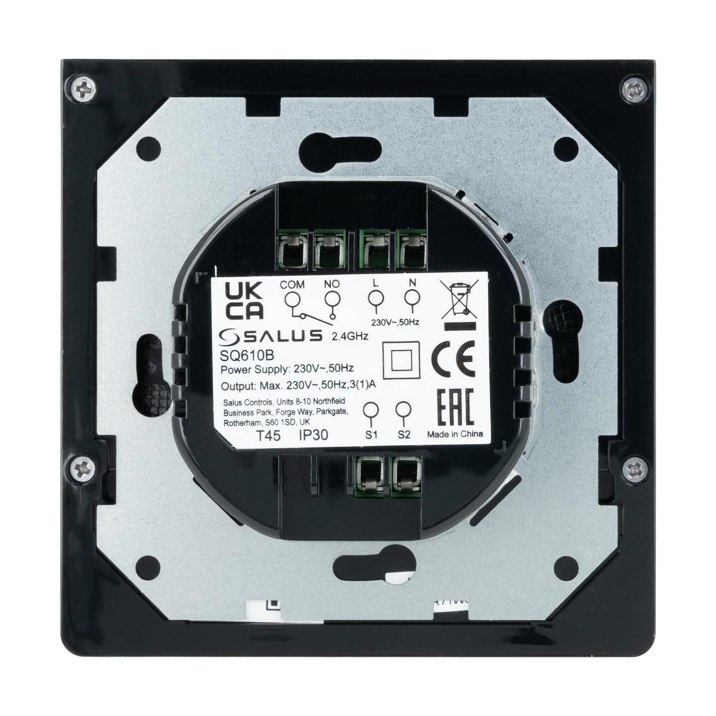Термостат SQ610BEE (черный) Quantum SALUS