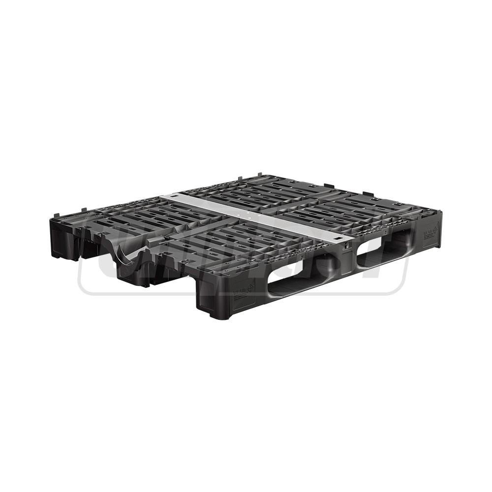 Rezervor cubic 600 L (alb) IBC industria alimentara  1 m x 1 m x 1.2 m + robinet FI/FI D. 2" NUTRLINE
