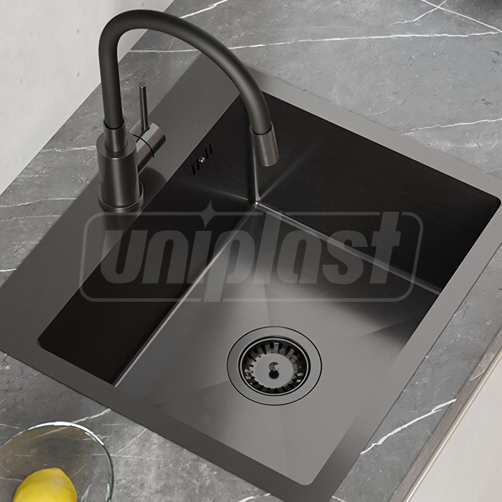 Chiuveta de bucatarie inox 1.2 mm ZH 5045 (nano black)