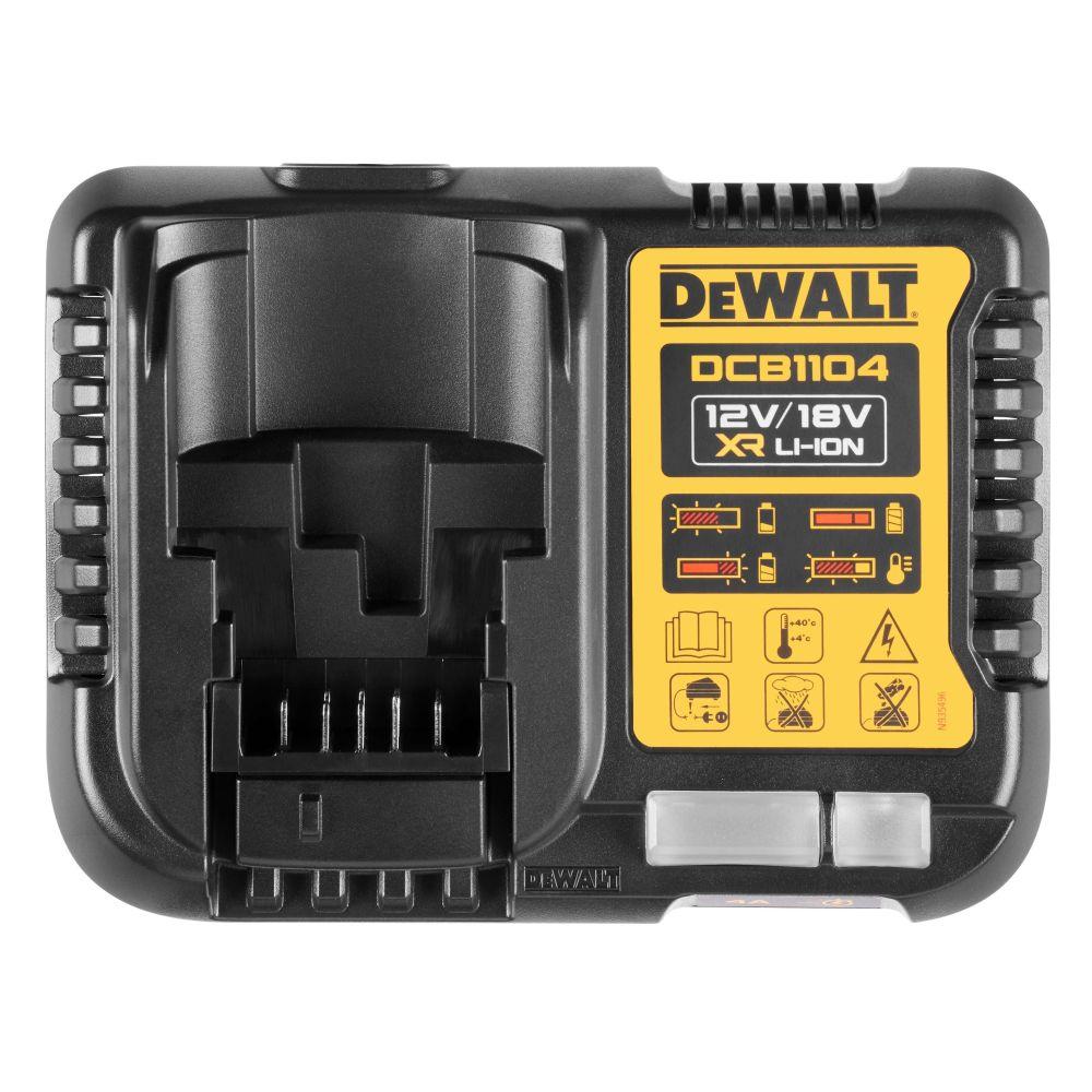 Зарядное устройство для аккумулятора DCB1104P3 Li-lon 12V/18V +3 аккумулятора Li-lon 18V 5.0Ah DEWALT