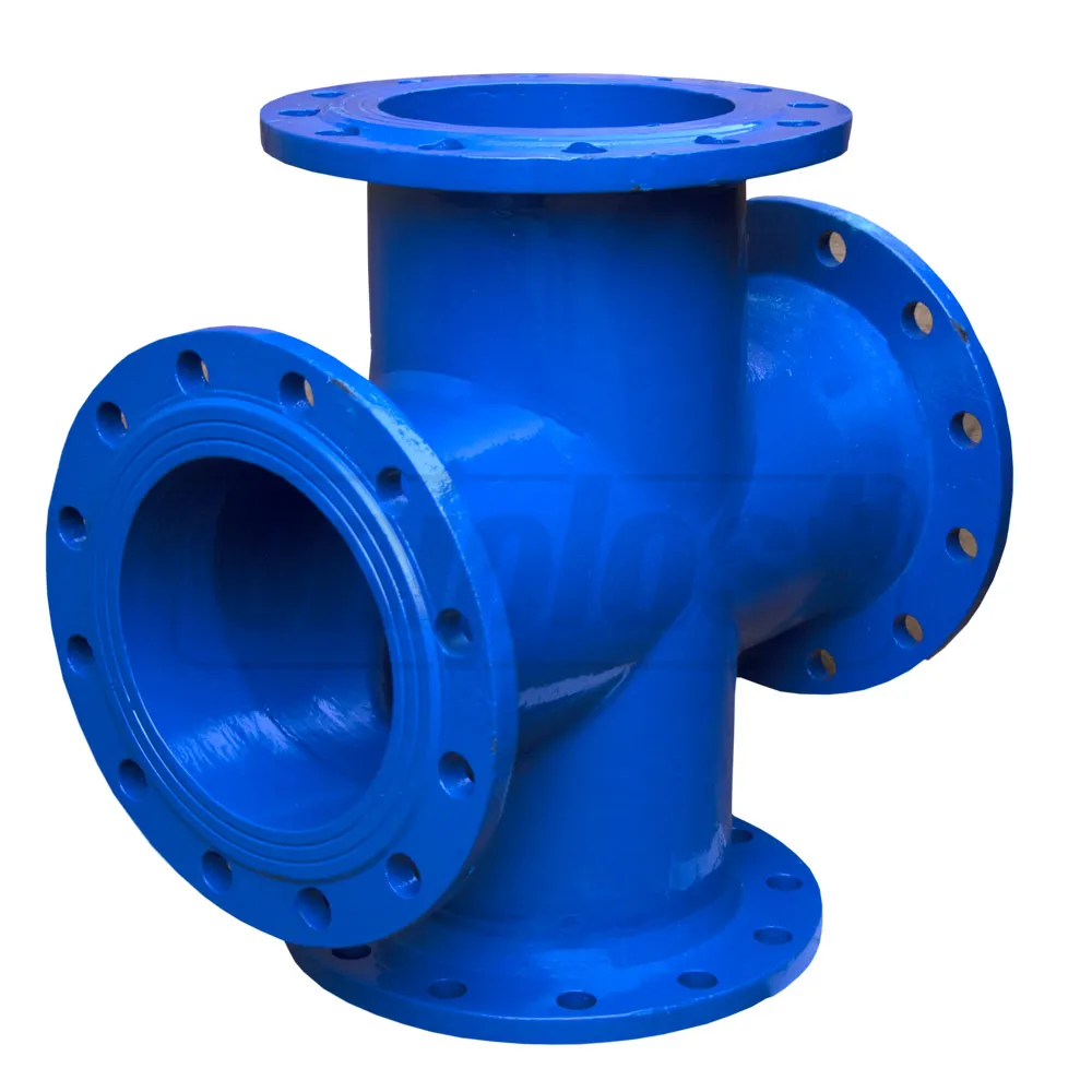 Крестовина чугунная фланцевая D.500 DIN PN10 L=1000 мм (20 отверстий)  BLUCAST