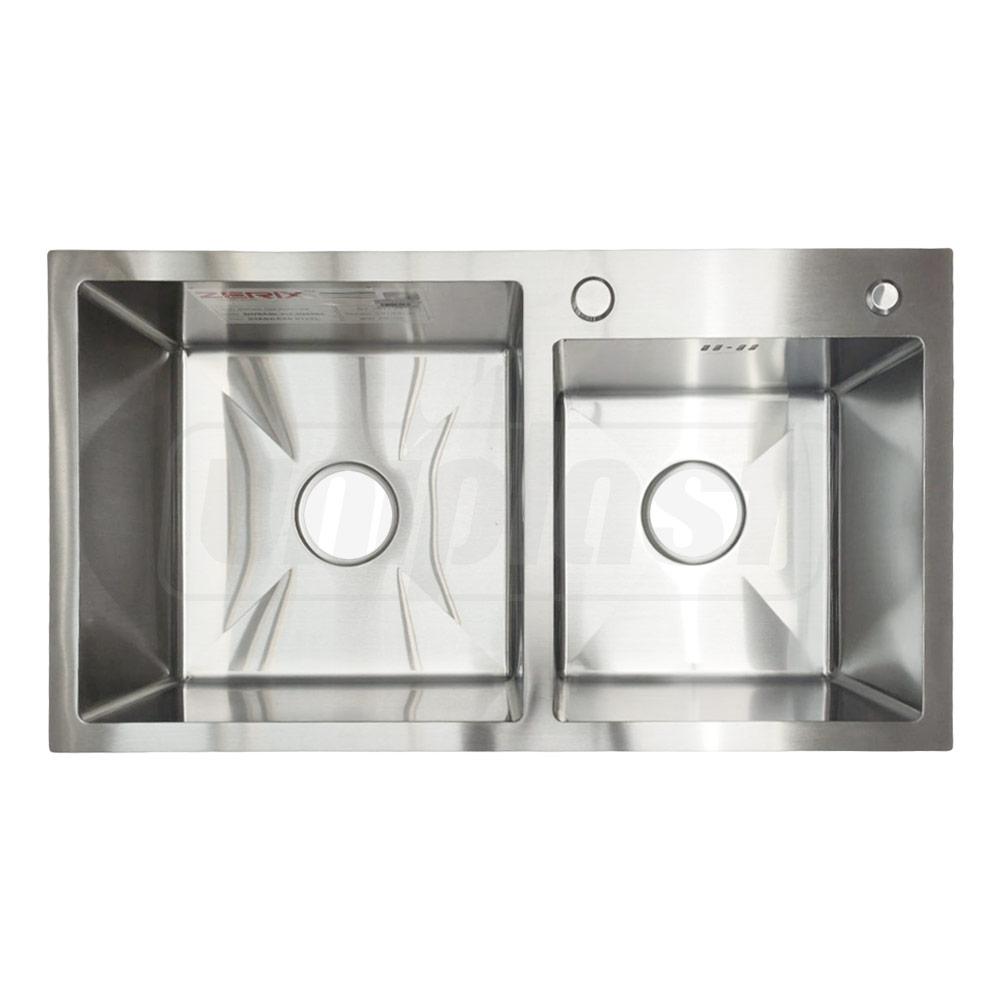 Chiuveta de bucatarie inox dubla ZH 7843 (сатин)