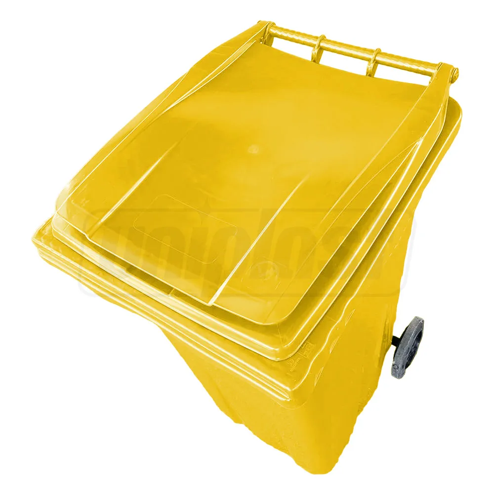 Cos HDPE pentru transportarea deseurilor  240 L pe roti (galben) UNIPLAST TR