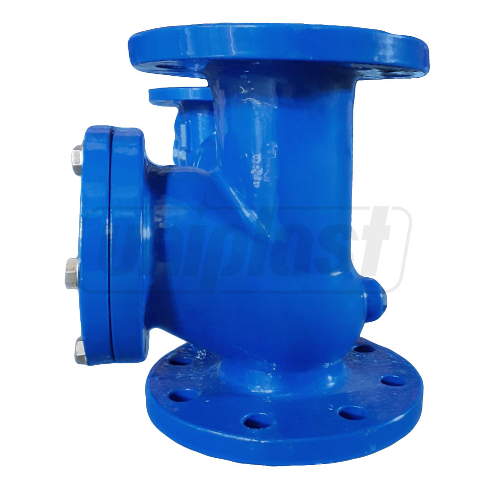 Supapa fonta de retinere flanse cu bila D. 50 PN10 L=200 mm, B=90 mm, H=125 mm (4-18) BLUCAST