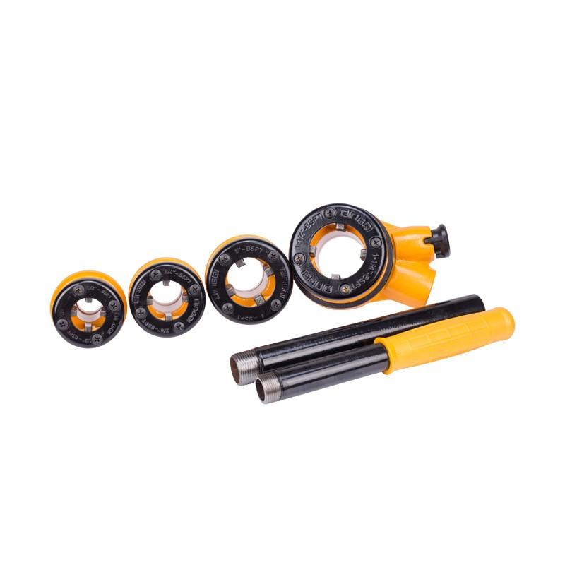 Комплект для нарезки резьбы 1/2", 3/4", 1", 1.1/4"  Professional  DINGQI