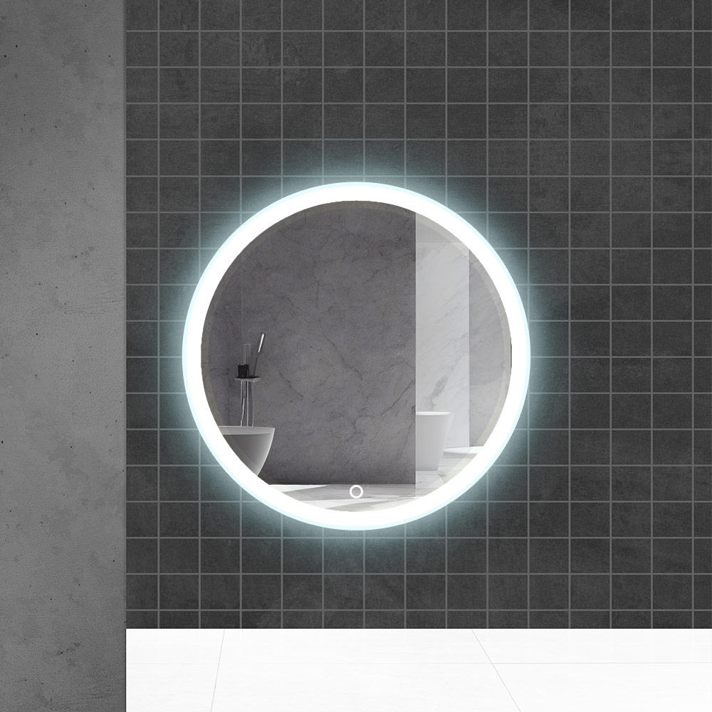 Oglinda pentru baie LED 6000K (rotunda cu janta) 60 x 60 cm IP44  UNIPLAST