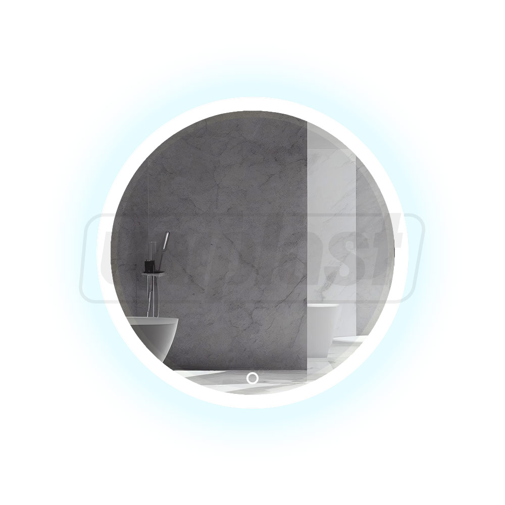 Oglinda pentru baie LED 6000K (rotunda cu janta) 60 x 60 cm IP44  UNIPLAST