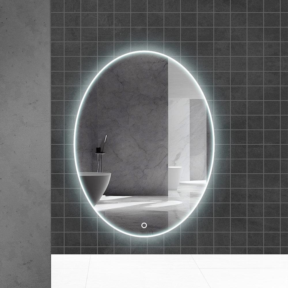 Зеркало для ванной LED 6000К (овальное) 60 x 80 см IP44  UNIPLAST