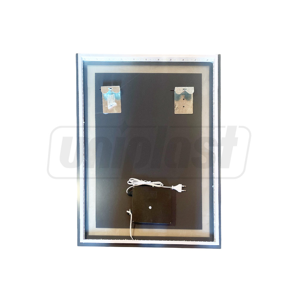 Зеркало для ванной LED 6000К (прямоугольное с ободом) 60 x 80 см IP44 UNIPLAST