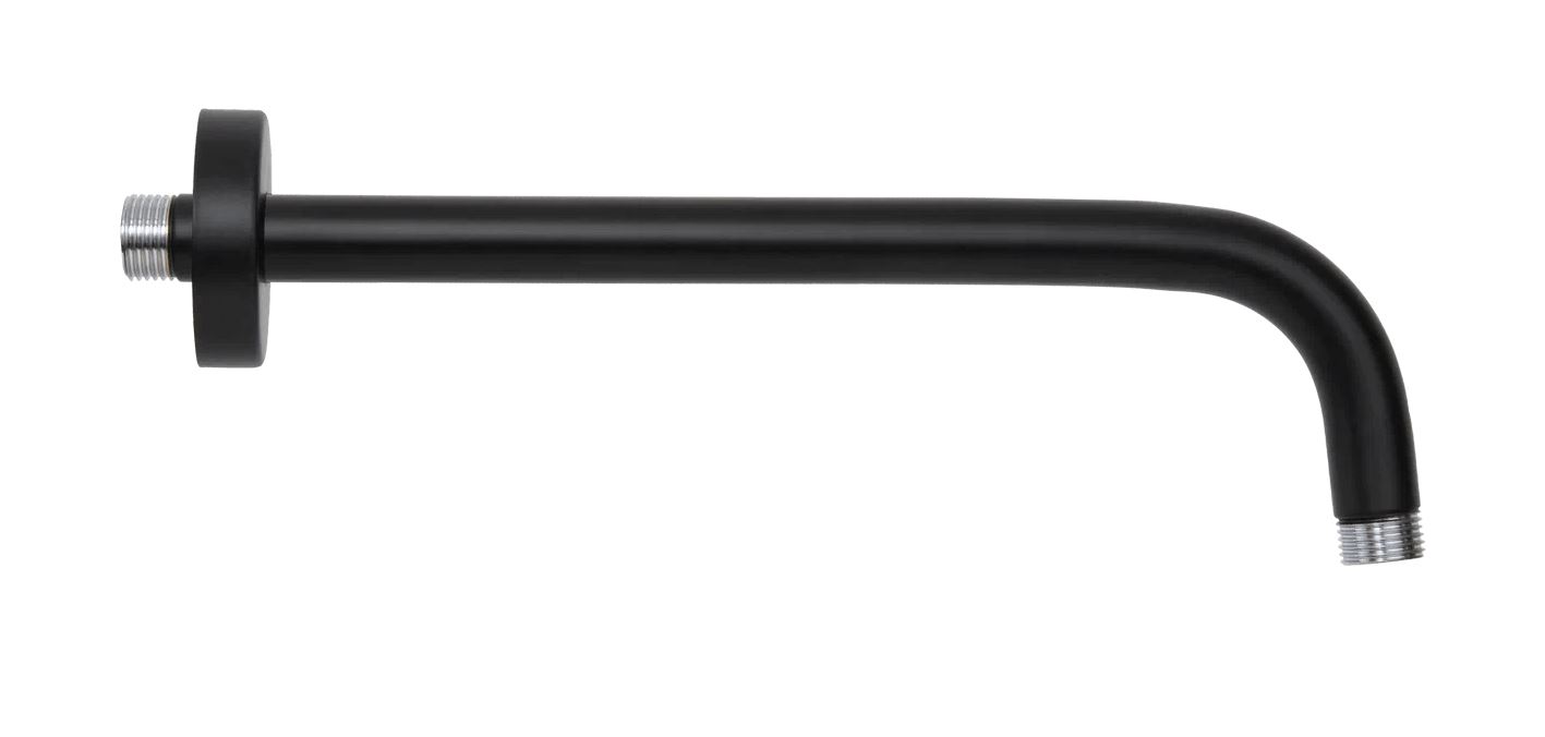 Suport dus (de perete) rotund, metal (negru crom periat) L=35 cm 343L35CFP  REMER