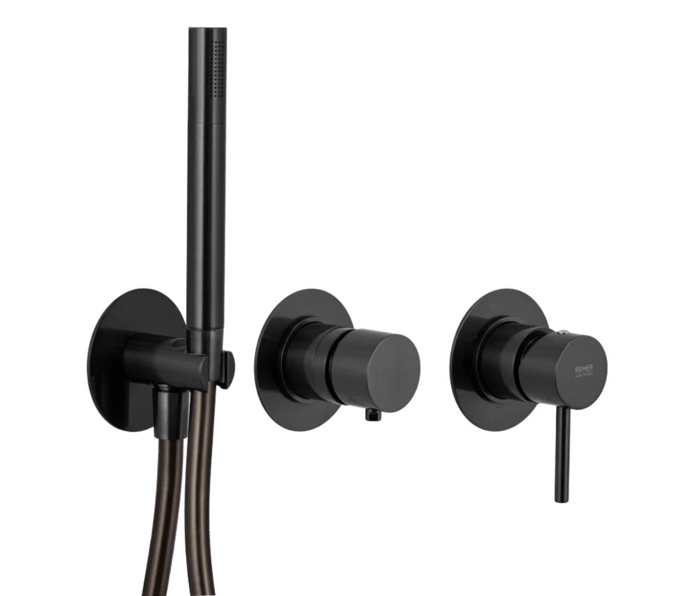 Baterie pentru cabina de dus X-STYLE (negru crom periat) X97D3PCFP  REMER