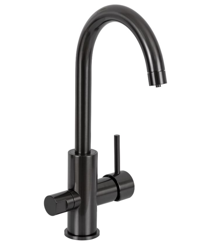 Baterie MINIMAL pentru bucatarie (negru crom periat) (apa R/C + filtru) N792DWCFP  REMER