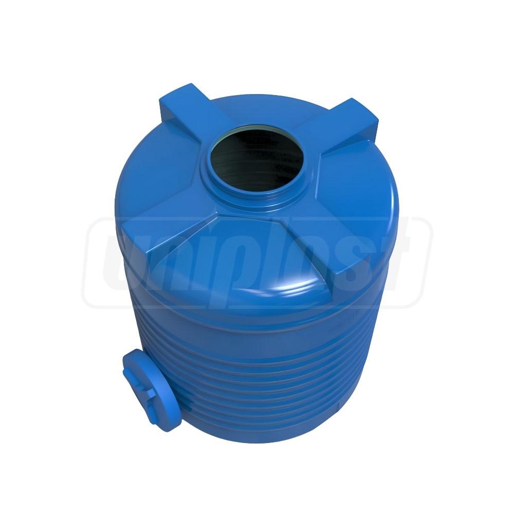 Rezervor apa 2000 L vertical, oval (albastru) cu stut D. 1", 165x136x37 cm