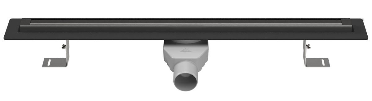 Rigola de dus lineara SLIM LINE set 1100 x 35 mm D. 50 x 90° PREMIUM BLACK  CHUDEJ