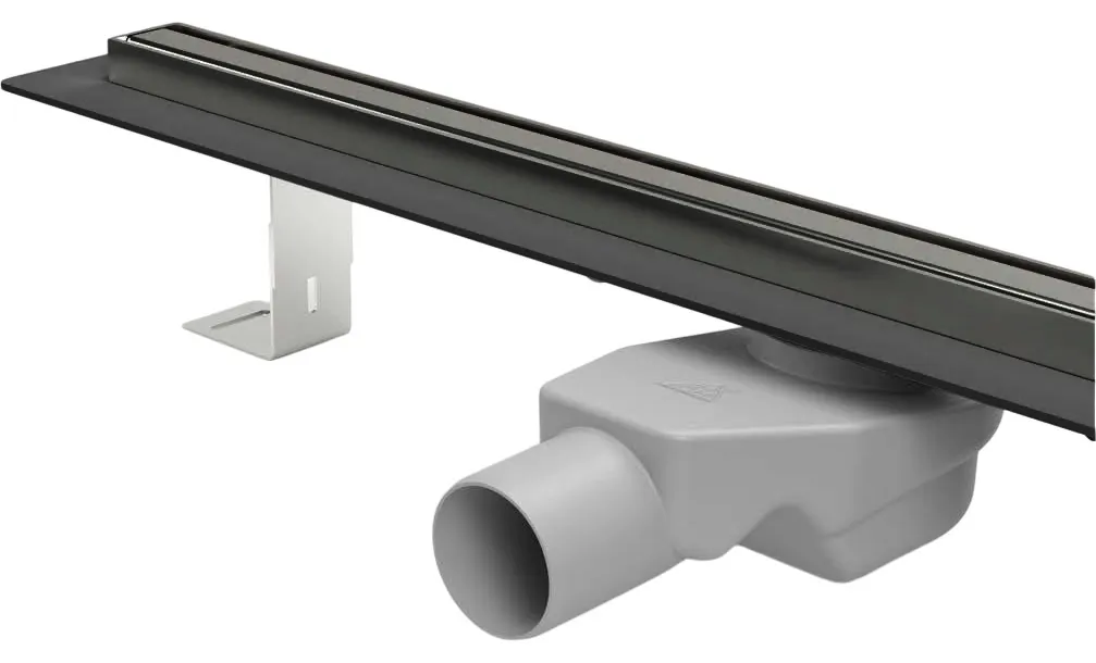 Rigola de dus lineara SLIM LINE set 1200 x 35 mm D. 50 x 90° PREMIUM BLACK  CHUDEJ