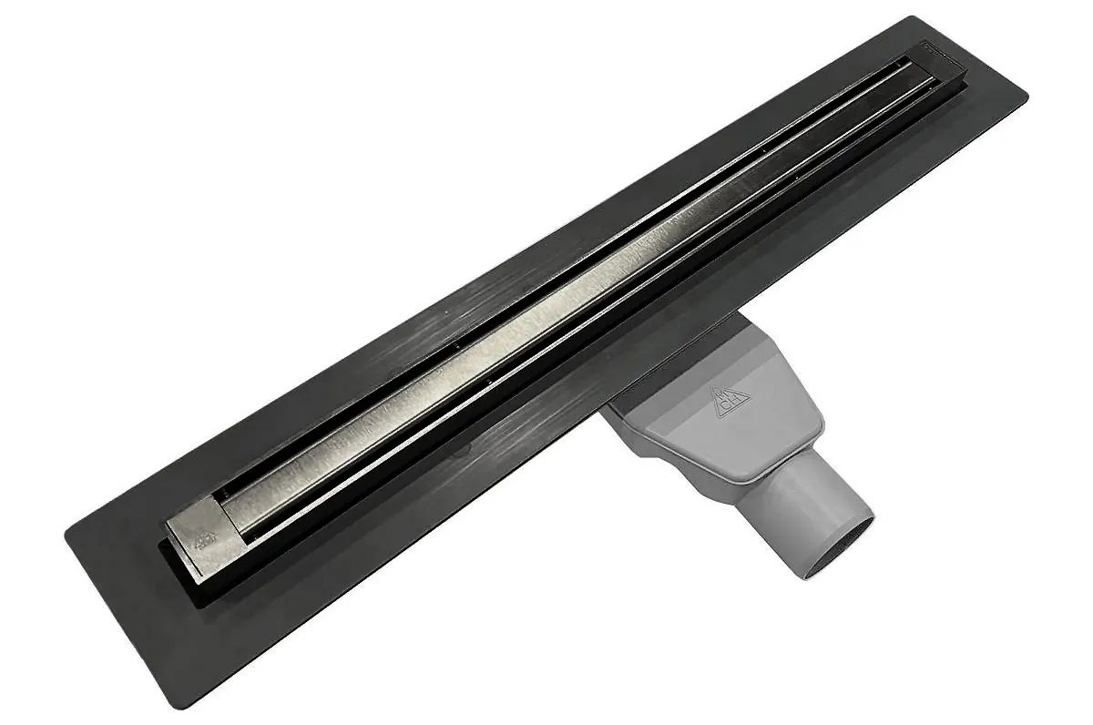 Rigola de dus lineara SLIM LINE set 1200 x 35 mm D. 50 x 90° PREMIUM BLACK  CHUDEJ