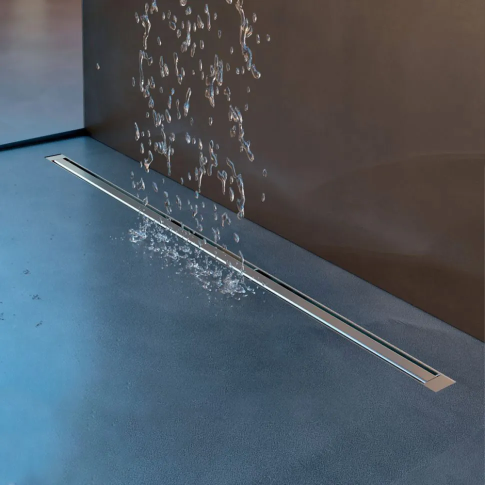 Rigola de dus lineara SLIM LINE set  900 x 35 mm D. 50 x 90° PREMIUM SS  CHUDEJ