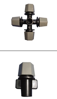 Ороситель-микро туманообразователь с 1 форсункой-фоггером (черный)  UNITAPE