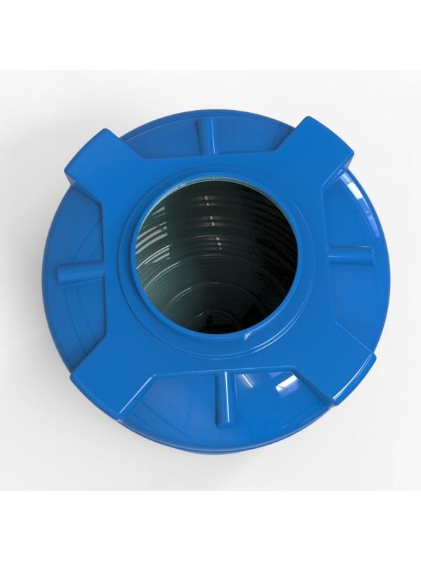 Rezervor apa 500 L vertical, oval (albastru) cu stut D. 1/2" 79x126 cm