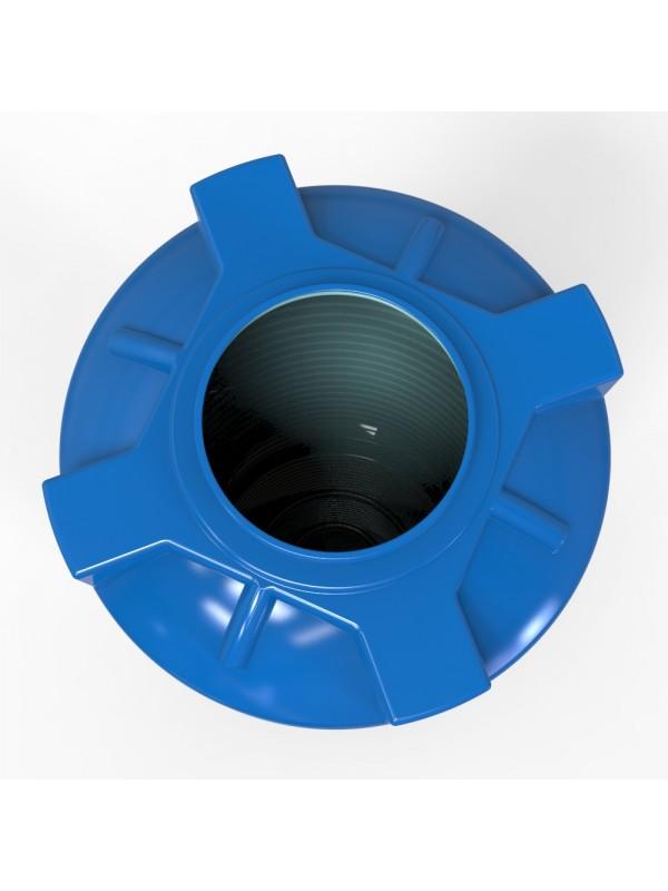 Rezervor apa 1000 L vertical, oval (albastru) cu stut D. 1/2" 77x225 cm