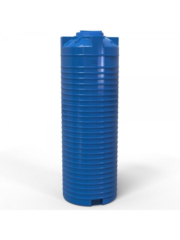 Rezervor apa 1000 L vertical, oval (albastru) cu stut D. 1/2" 77x225 cm