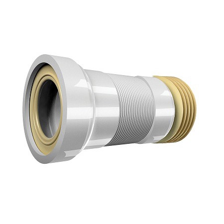 Racord WC flexibil extensibil, insertie inox cu manson D.110 L=900 mm Clasa Economica  NOVA