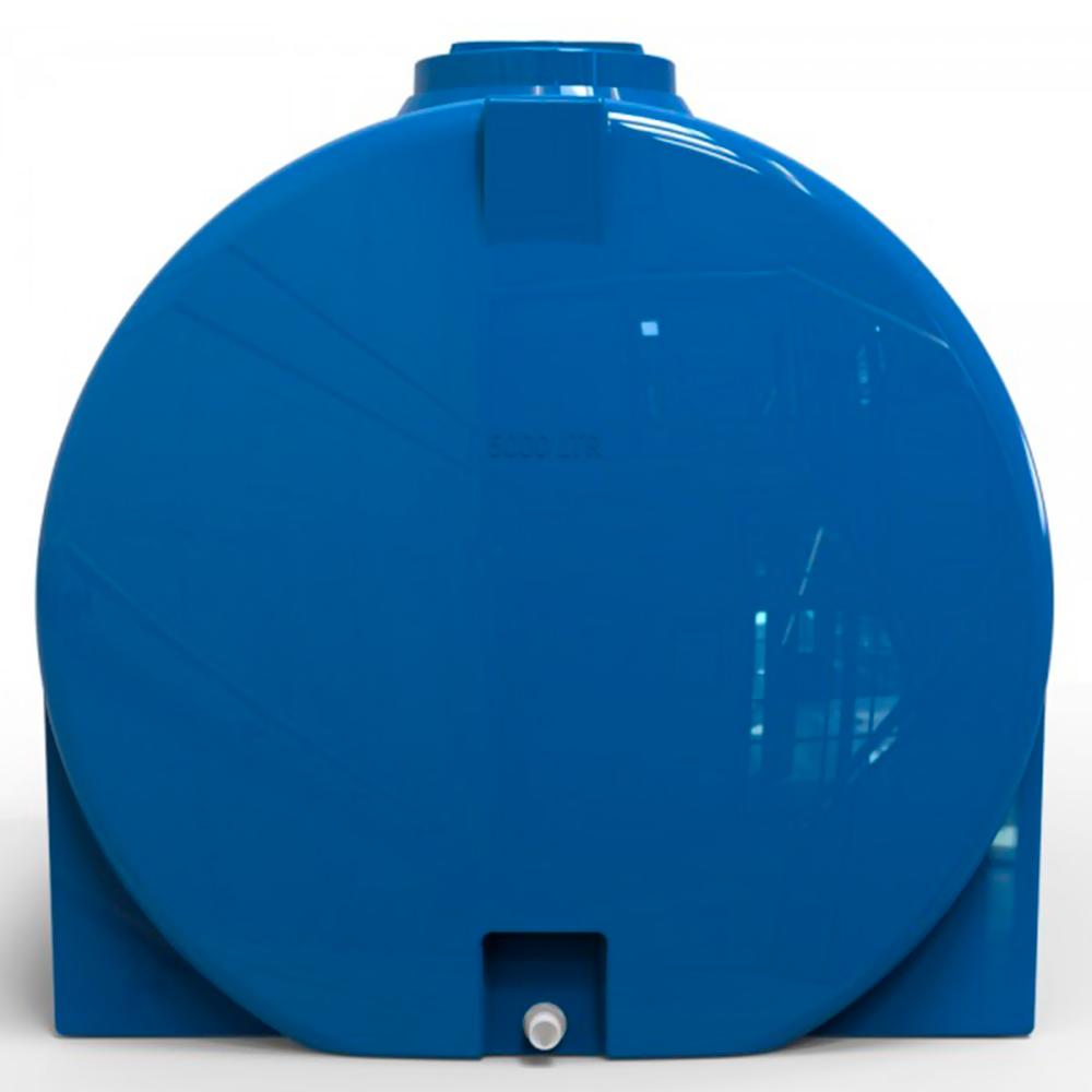 Rezervor apa 5000 L orizontal, oval (albastru) cu stut D. 2" 250x171x180 cm